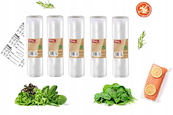 Набір плівки для вакуумування ChefOne рифлена 5 рулонів