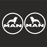 Комплект наклейок на двери MAN 50 х 50 см 2 шт., фото 4