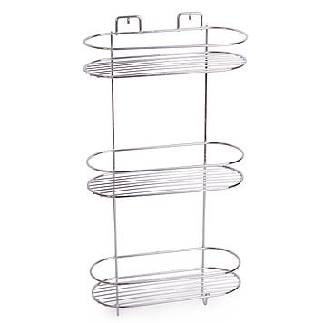 Полиця для ванної Besser KM-0185 кутова 3-ярусна 55х27х11 см