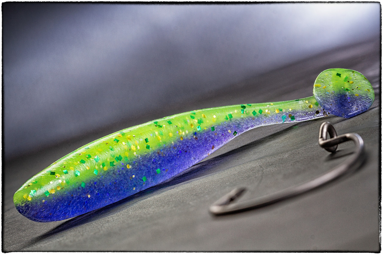 Силікон Keitech Easy Shiner 3.5" ea#17T Midnight Chart Back, фото 1