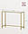 Консольний столик, консоль для вітальні VASAGLE GLAMOUR 100x80x35 Gold, фото 3