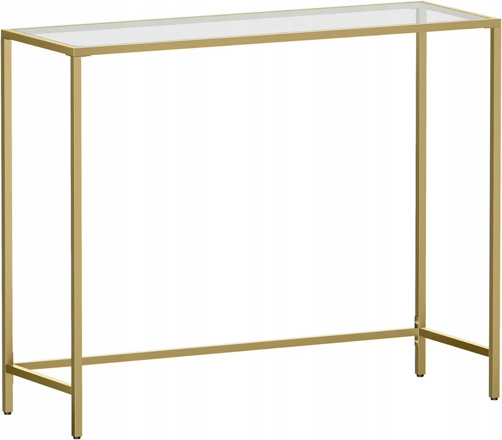 Консольний столик, консоль для вітальні VASAGLE GLAMOUR 100x80x35 Gold