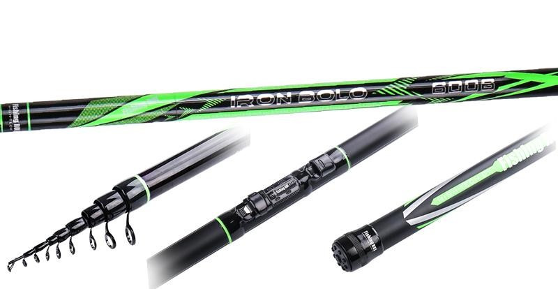 Вудлище телескопічне з кільцями Fishing ROI Iron Bolo 500 - 5м