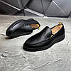 Лофери, туфлі чоловічі чорні шкіряні (натуральна шкіра) для чоловіків на весну осінь, розміри 40-45, фото 3