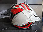 ШОЛОМ GEON 985 WHITE BLACK/RED - XL, фото 5
