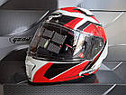 ШОЛОМ GEON 985 WHITE BLACK/RED - XL, фото 4