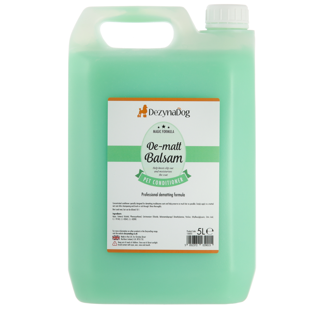 Кондиціонер для довгошерстих собак (для видалення ковтунів) Dezynadog De-Matt Balsam 5 л, фото 1