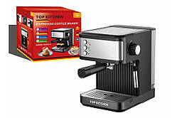 Кавоварка Еспресо Top Kitchen TK-00215 ріжкова 1500 Вт 1,8 л 1-3 чашки еспресо 15 Bar