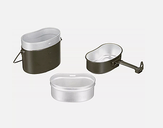 Оригінальний німецький казанок BW Bundeswehr, армійський військовий посуд, складське зберігання, фото 3