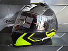 ШОЛОМ GEON 985 BLACK BRIGHT YELLOW/GREY - L UT-00065777, фото 6