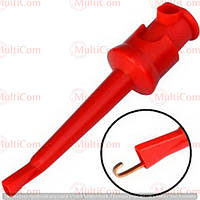 17-00-003RD. Щуп-затискач типу гачок, 60 мм, червоний