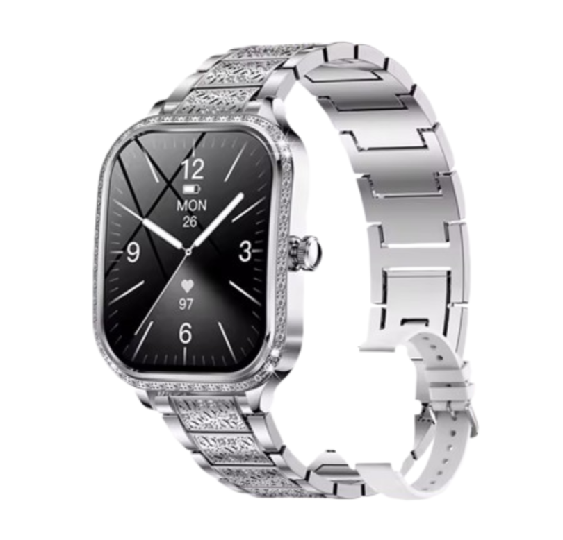 Жіночий смарт-годинник Lemfo Royal Crystal, 2 ремінці