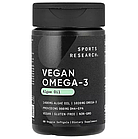 Sports Research, омега-3 для веганів, 60 веганських капсул