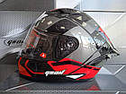 ШОЛОМ GEON 985 BLACK GREY/FLUOR RED - XXL, фото 4
