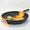 Сковорідка гарантія якості Well Done WD-1038N 28 см, Емальована сковорода для смаження XC-359 на грилі, фото 9