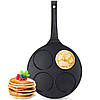 Сковорода кругла для оладок з антипригарним покриттям 26 см Kamille KM-4215, фото 6