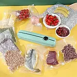 Вакуумний пакувальник Vacuum machin Вакууматор збереження свіжості харчових продуктів, фото 3