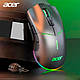 Миша ігрова ACER OMR139 (3212) з комбінованим підключенням USB, Bluetooth, USB 2.4ГГц 4800DPI RGB Сірий, фото 4
