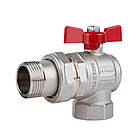 Кран кульовий Icma FAR. ROSSA 1" кутовий No361