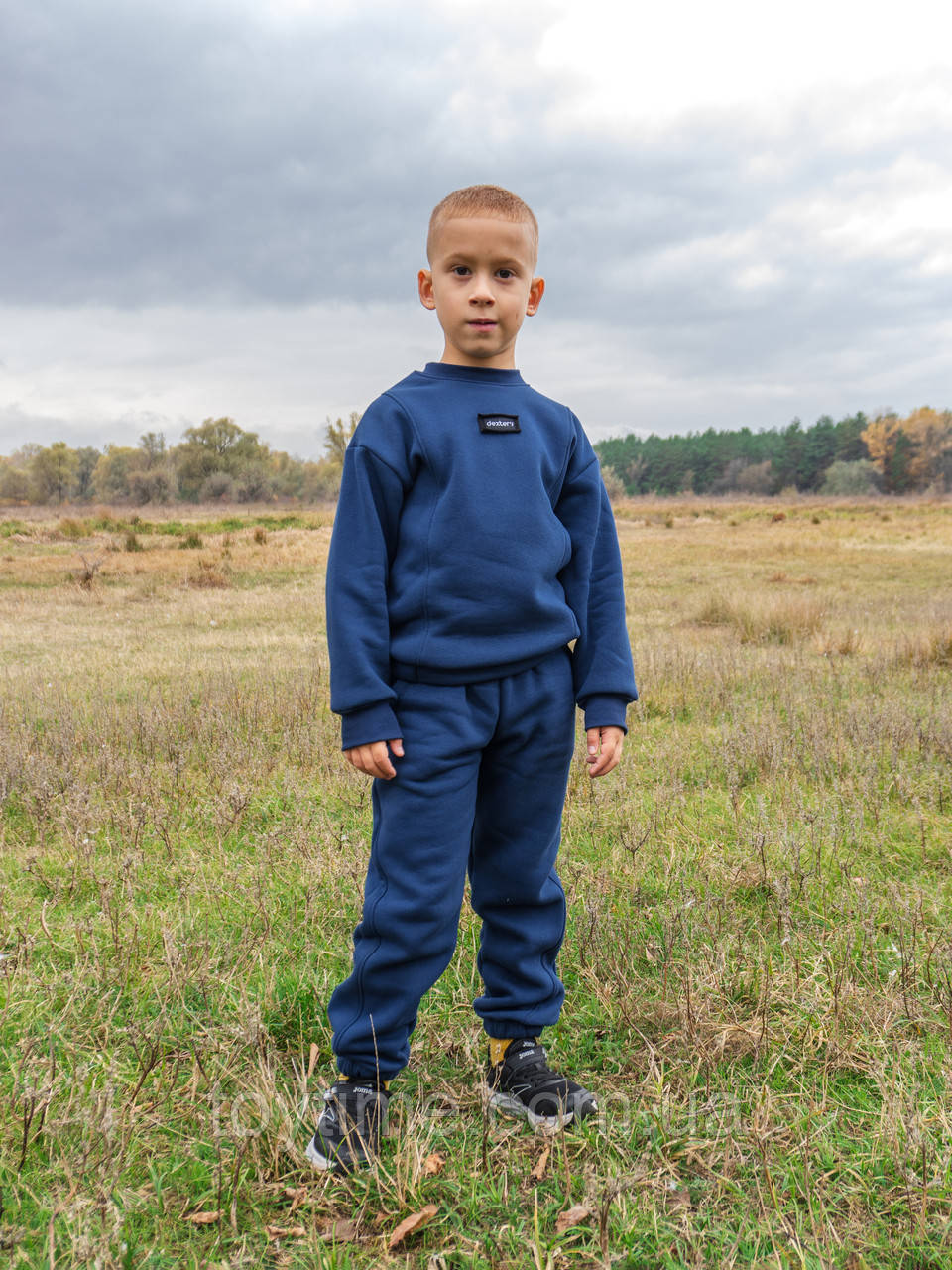 Дитячий теплий костюм на флісі Blue, фото 1