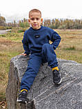 Дитячий теплий костюм на флісі Blue, фото 6