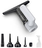 Акумуляторний пилосос з насадками та скребком для миття вікон Cleaner 5in1, фото 3