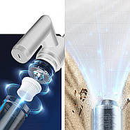 Акумуляторний пилосос з насадками та скребком для миття вікон Cleaner 5in1, фото 7