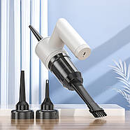 Акумуляторний пилосос з насадками та скребком для миття вікон Cleaner 5in1, фото 2