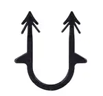 Скоба якірна Thermo Alliance для підлоги, чорна (пачка 100 шт.)