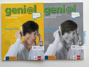 Комплект Geni@l klick A2 Kursbuch + Übungsbuch (оригінал)