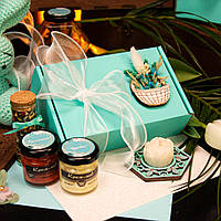 Подарунок колезі до Дня матері "Весняний вайб", подарунковий набір, смачні подарунки, жінці, корисні солодощі, мами, мед