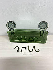 Полиця для ванної кімнати на присоску Organizer for wall, фото 2