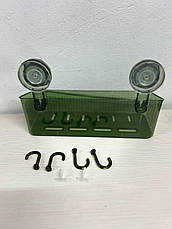 Полиця для ванної кімнати на присоску Organizer for wall, фото 3