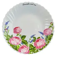Тарілка Vittora Лаванда і троянда 220mm обідня
