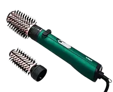 Фен-щітка для сушіння та укладання волосся VGR V-498 1200W Зелений Фен-стайлер із 2 насадками, фото 2