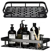 Підвісна металева полиця для ванної кімнати Bathroom shelf Органайзер у ванну До 10 кг