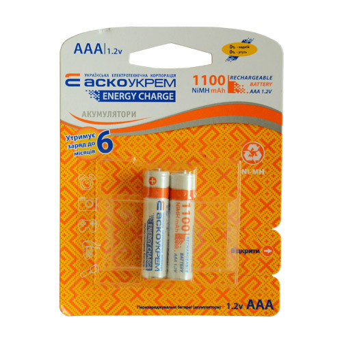 Акумулятор Аско Укріємо NH-AAA 1100 ENERGY CHARGE (2 шт.)