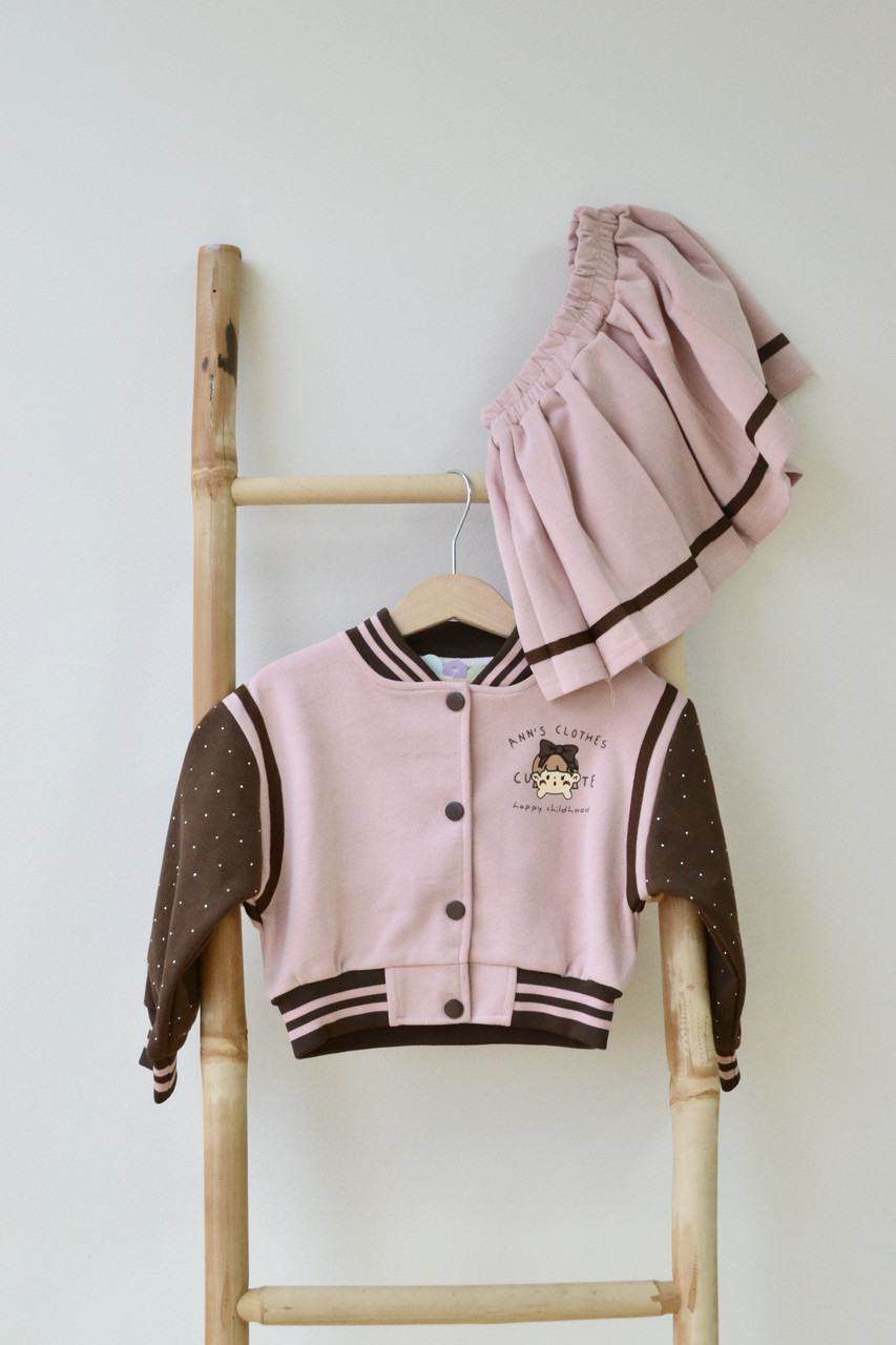 Костюм спідниця+бомпер Cute, Pink 90