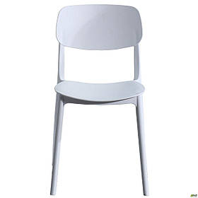 Пластиковий стілець Cooper білий для саду вулиці кафе