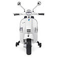 Дитячий електромотоцикл скутер Vespa (білий колір), фото 3