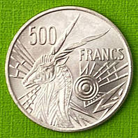 Монета Чад 500 франків 1976 р. UNC