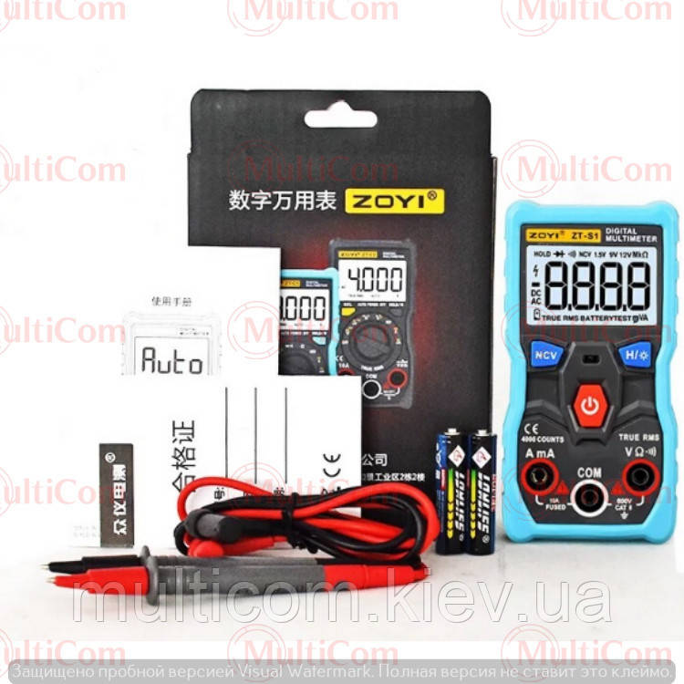 17-01-501. Цифровий мультиметр ZOYI ZT-S1, фото 1