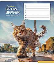 Зошит 12 аркушів у клітинку Школярик Gigantic cats 012-3451К