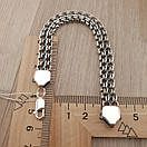 Срібний  браслет чоловічий бісмарк плоский. Чоловічий срібний браслет на руку. Ширина 8 мм / 19 см, фото 5