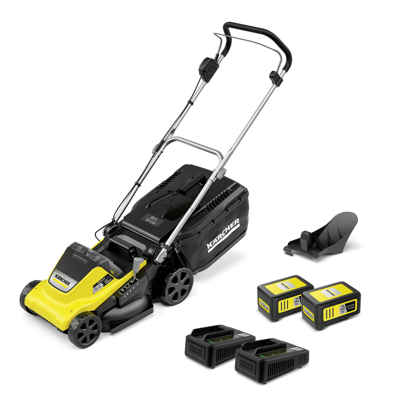 Акумуляторна газонокосарка Karcher LMO 4-18 Dual Battery Set