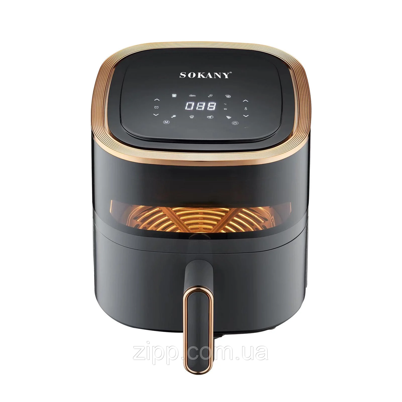 Аерофритюрниця Sokany SK-10014 4,8Л сенсорне керування, фото 1