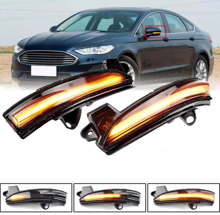 Повторювачі повороту дзеркала динамічний чорний Ford Fusion mk5 13-20 комплект динамічний DS7Z13B374A