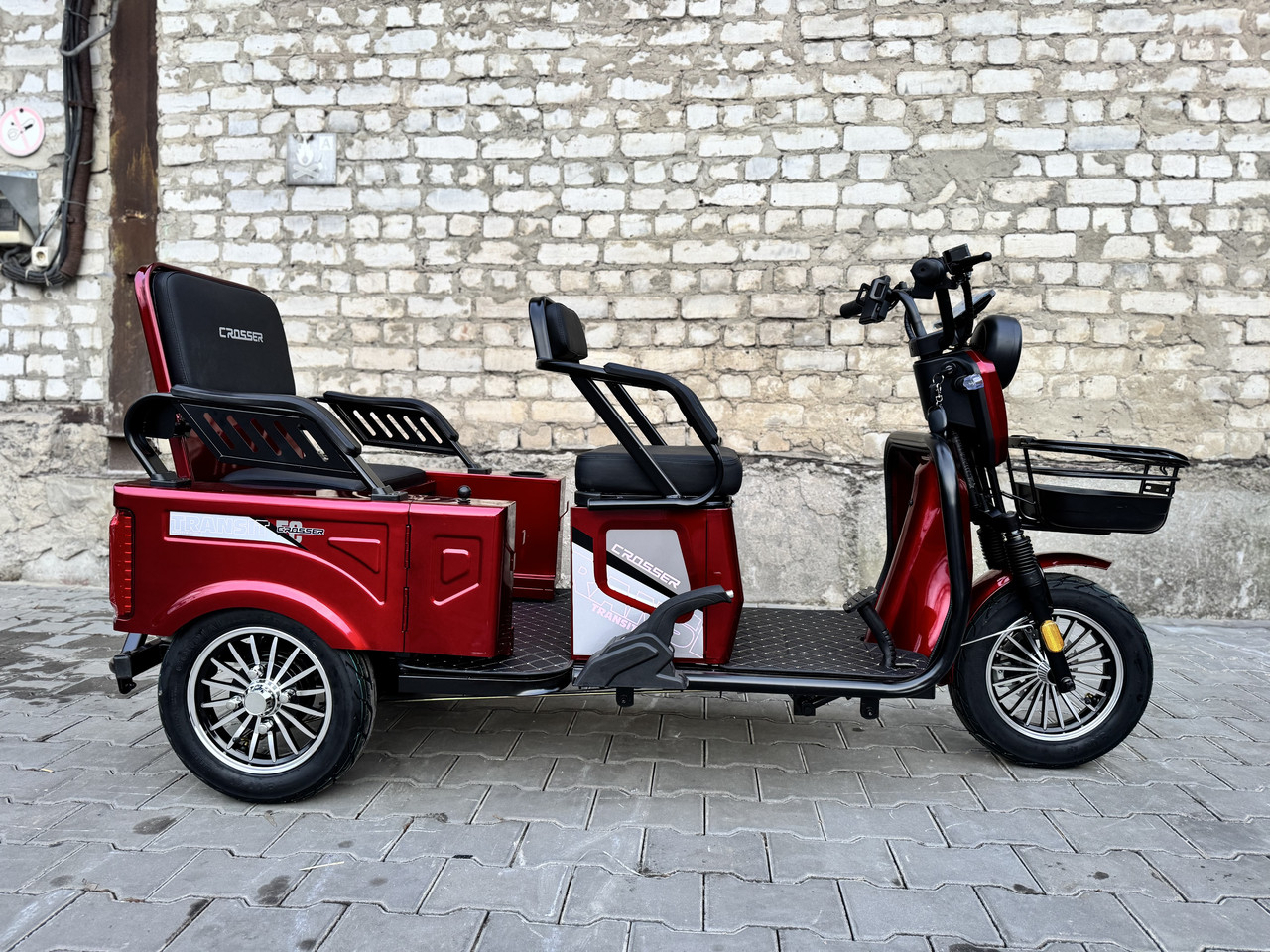 Електротрайк 3х колесний Crosser Transit 72V/800W 2025  БЕЗ АКБ ТА ЗАРЯДНОГО, фото 1