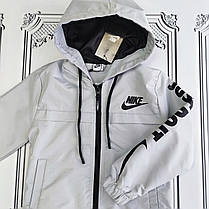 Підліткова, дитяча куртка Nike, блакитна демісезонна куртка для хлопчика, фото 4