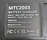Літій-іонний зарядний пристрій для Makita MTC2003 14.4V-18V 3A C18RC BL1850B BL1860 BL1830, фото 3